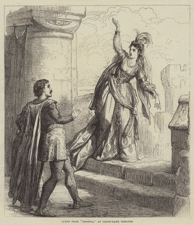 Kohtaus Rebeccasta Drury-Lane Theatressa tekijältä David Henry Friston