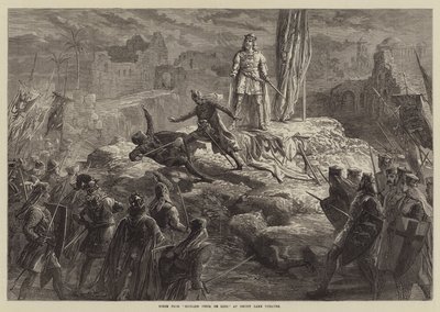 Kohtaus Richard Coeur de Lionista Drury Lane -teatterissa tekijältä David Henry Friston