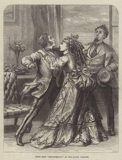 Kohtaus Shilly-Shallysta Gaiety-teatterissa tekijältä David Henry Friston