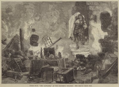 Kohtaus elokuvasta The Rapparee, Princesss Theatre, pelastus tulipalosta tekijältä David Henry Friston