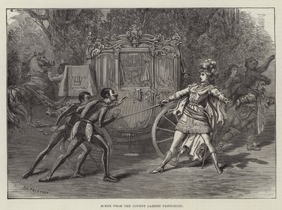 Kohtaus Covent Gardenin pantomiimista tekijältä David Henry Friston