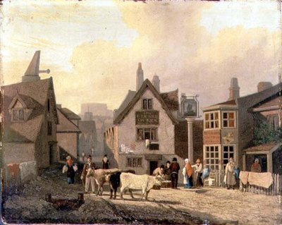 King Street Gates, Norwich (öljy myllylaudalle) tekijältä David Hodgson