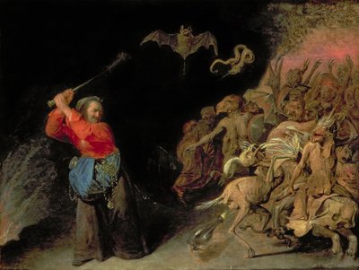 Dulle Griet (Mad Meg) hyökkäämässä helvettiin tekijältä David III Ryckaert