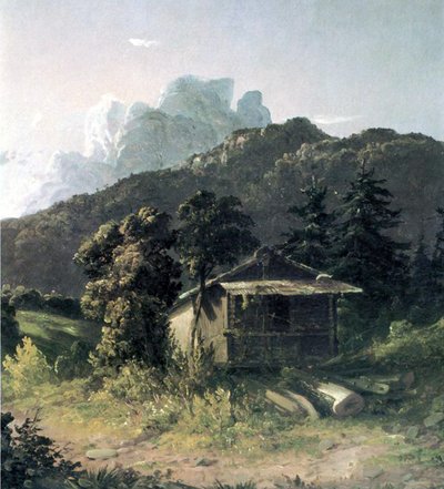 Talo Adirondacksissa, 1851 tekijältä David Johnson