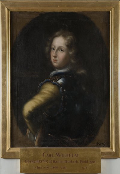 Karl Vilhelm, 1679-1738, Baden-Durlachin rajakreivi tekijältä David Klöcker Ehrenstrahl