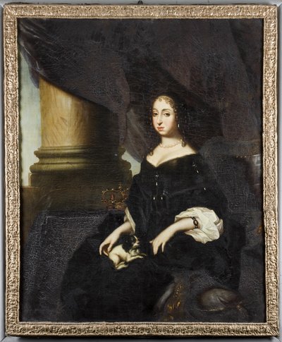 Hedvig Eleonora Holstein-Gottorpilaisen muotokuva (1636-1715) tekijältä David Klöcker Ehrenstrahl