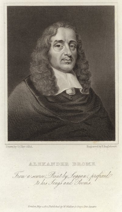 Alexander Brome - englantilainen runoilija (1620 1666) tekijältä David Loggan