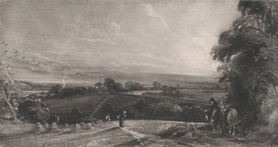Syksyinen auringonlasku, 1830. tekijältä David Lucas