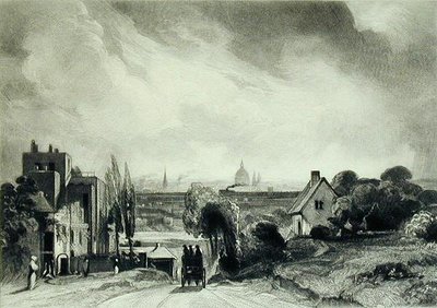 Sir Richard Steelen mökki, Hampstead Road tekijältä David Lucas