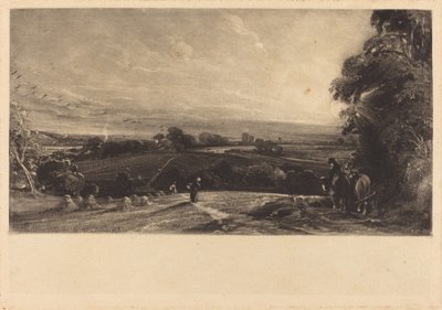 Syksyinen auringonlasku tekijältä David Lucas after John Constable