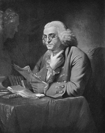Benjamin Franklin, 1766 tekijältä David Martin