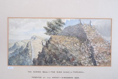Rooman muuri - Thirlwallin yhdeksän nimimerkkiä, 1880-89 (wc paperilla) tekijältä David Mossman