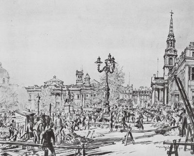 Lontoo: UP" (litografia). tekijältä David Muirhead (after) Bone