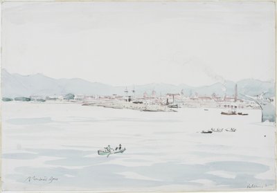 Palermo (lyijykynä ja vesiväri paperille) tekijältä David Muirhead Bone