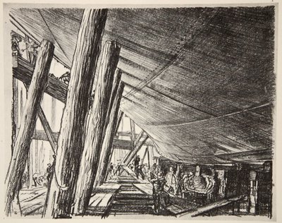 Laivan alla, kuvitus kirjasta 