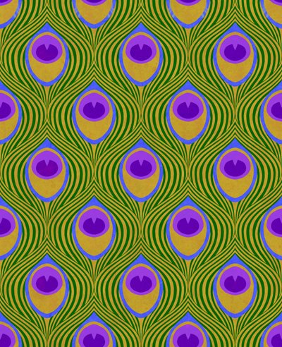 Peacock Yellow, 2019 (sekatekniikka digitaalinen) tekijältä David Newton