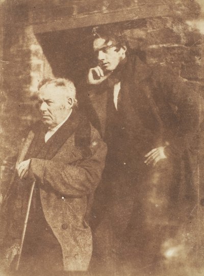 Pastori Miller ja hänen poikansa pastori Samuel Miller, 1843-47. Tekijät: David Octavius Hill, Robert Adamson, Hill & Adamson. tekijältä Hill and Adamson