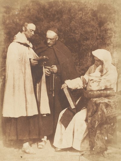 William Borthwick Johnstone, William Leighton Leitch ja David Scott K...:n munkkeina, 1843-47. Tekijät: David Octavius Hill, Robert Adamson, Hill & Adamson. tekijältä Hill and Adamson