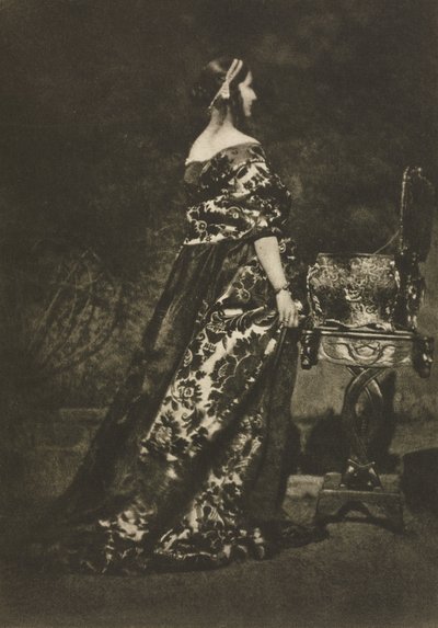 Kameratyö: Muotokuva - Puku ja arkku, 1909. tekijältä David Octavius Hill