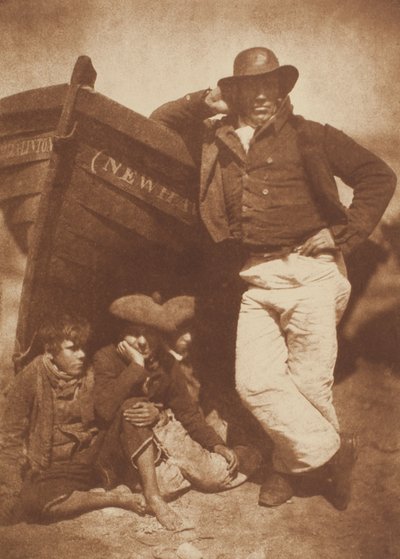 James Linton ja Three Boys, Newhaven tekijältä David Octavius Hill