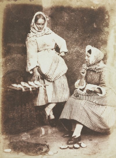 Newhaven Fishwives, Jeanie Wilson ja Annie Linton tekijältä David Octavius Hill