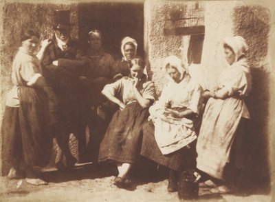 Newhavenin lentäjän mökin ovi tekijältä David Octavius Hill and Robert Adamson