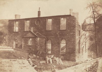Lady Glenorchyn kappeli purkuvaiheessa Waverleyn aseman paikalla tekijältä David Octavius Hill and Robert Adamson