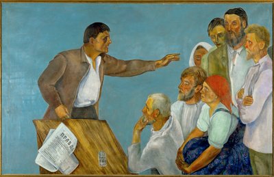 Agitator (öljy kankaalle) tekijältä David Petrovich Shterenberg