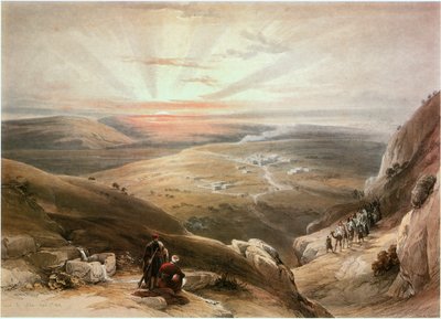 Canaa, Galilee, Israel (engraving) tekijältä David Roberts