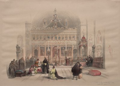 Pyhän Saban luostarin kappeli, 1839. tekijältä David Roberts