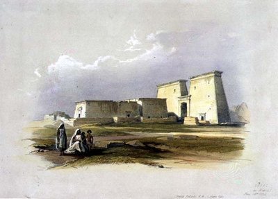 Dakke, kappaleesta "Egypt and Nubia", Vol.1 (litho) tekijältä David Roberts
