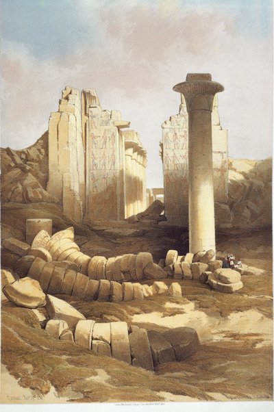 Egypti, Karnakin temppelin pilarisali, kirjoittanut David Roberts tekijältä David Roberts