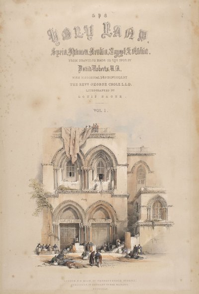 Pyhän haudan kirkko, Jerusalem tekijältä David Roberts