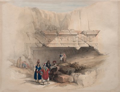 Sisäänkäynti kuninkaiden haudoihin, Jerusalem, 1839. tekijältä David Roberts