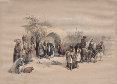 Neitsyen lähde, Nasaret, 1839. tekijältä David Roberts