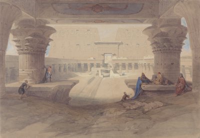 Edfun temppelin porttikongin alta, Ylä-Egyptissä tekijältä David Roberts