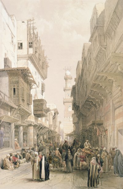 Moskeija El Mooristan, Kairo, Egyptistä ja Nubiasta, Vol.3 tekijältä David Roberts