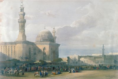 Sulttaani Hasanin moskeija Rumeylehin suurelta aukiolta, Kairosta, Egyptistä ja Nubiasta, Vol.3 tekijältä David Roberts