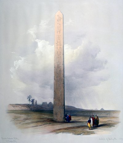 Heliopoliksen obeliski, 1839. tekijältä David Roberts