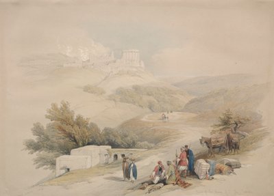 Pyhän Johannes Sabasten kirkon rauniot, 1839. tekijältä David Roberts