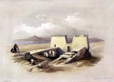 Wady Sabonan temppeli, Nubia, "Egypt and Nubia", Vol.1 (litho) tekijältä David Roberts