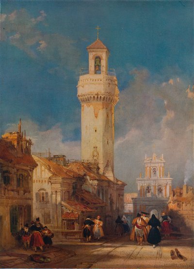 San Nicolás de la Villan kirkon torni, Córdoba, 1834 tekijältä David Roberts
