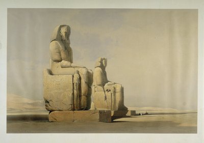 Memnonin kolossit Thebassa tekijältä David Roberts