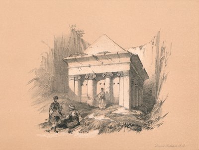 Sakarjan hauta, 1855 tekijältä David Roberts
