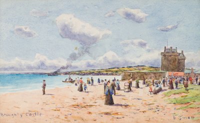 Broughty Castle (akvarelli) tekijältä David Small