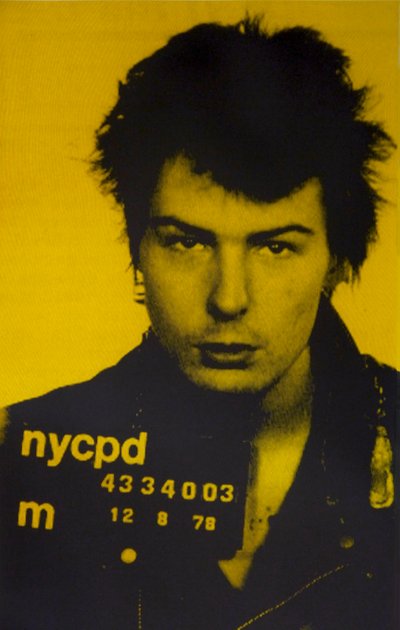 Sid Vicious II (silkkipainatus paperille) tekijältä David Studwell