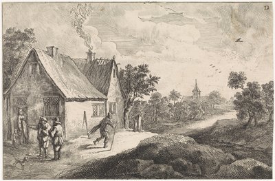 Talonpoikakylä hahmoilla tekijältä David Teniers (II)