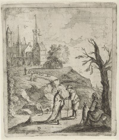 Maisema ennustajan kanssa tekijältä David Teniers (II)