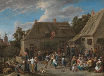 Talonpoikamessut Pyhän Yrjön päivän huvipuisto tekijältä David Teniers (II)