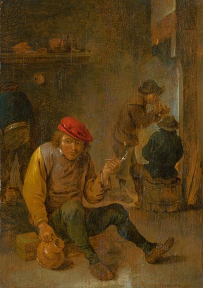 Tupakoitsija, c. 1650. tekijältä David Teniers the Younger